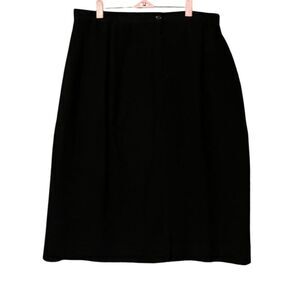 Amanda Smith Women's Plus Size 18 Black Long Evening Skirt Formal